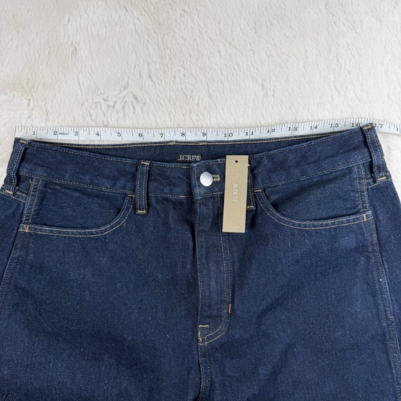 J. Crew NWT $158 Barrel-Leg Jeans High Rise Dark Wash Denim Women's 29 - Picture 5 of 6